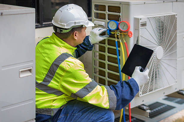 Professional Ductwork Repair technician working in Leonia, NJ